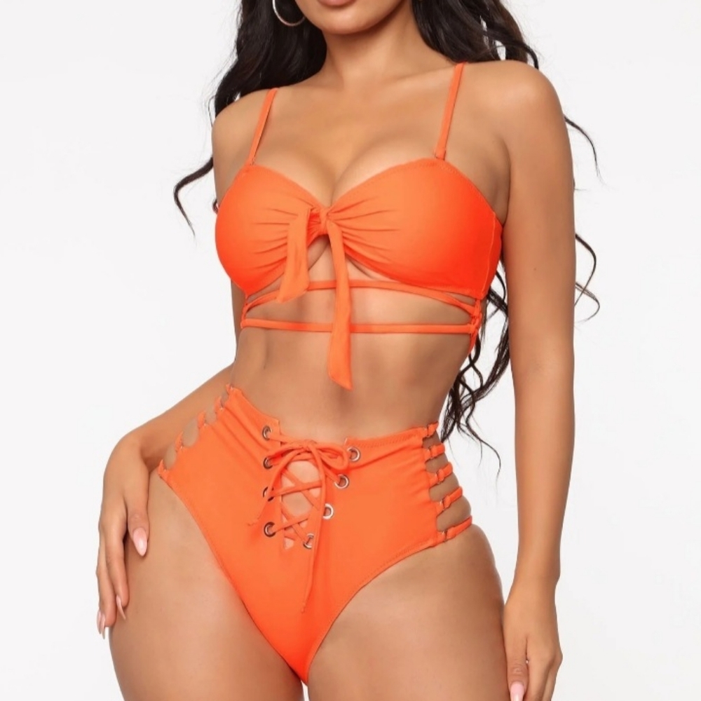 Orange 2 Piece swimsuit